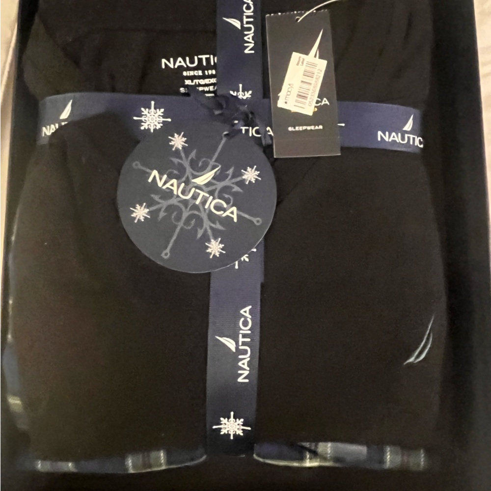 Nautica XXL Navy Blue 2 piece male pajamas NIB